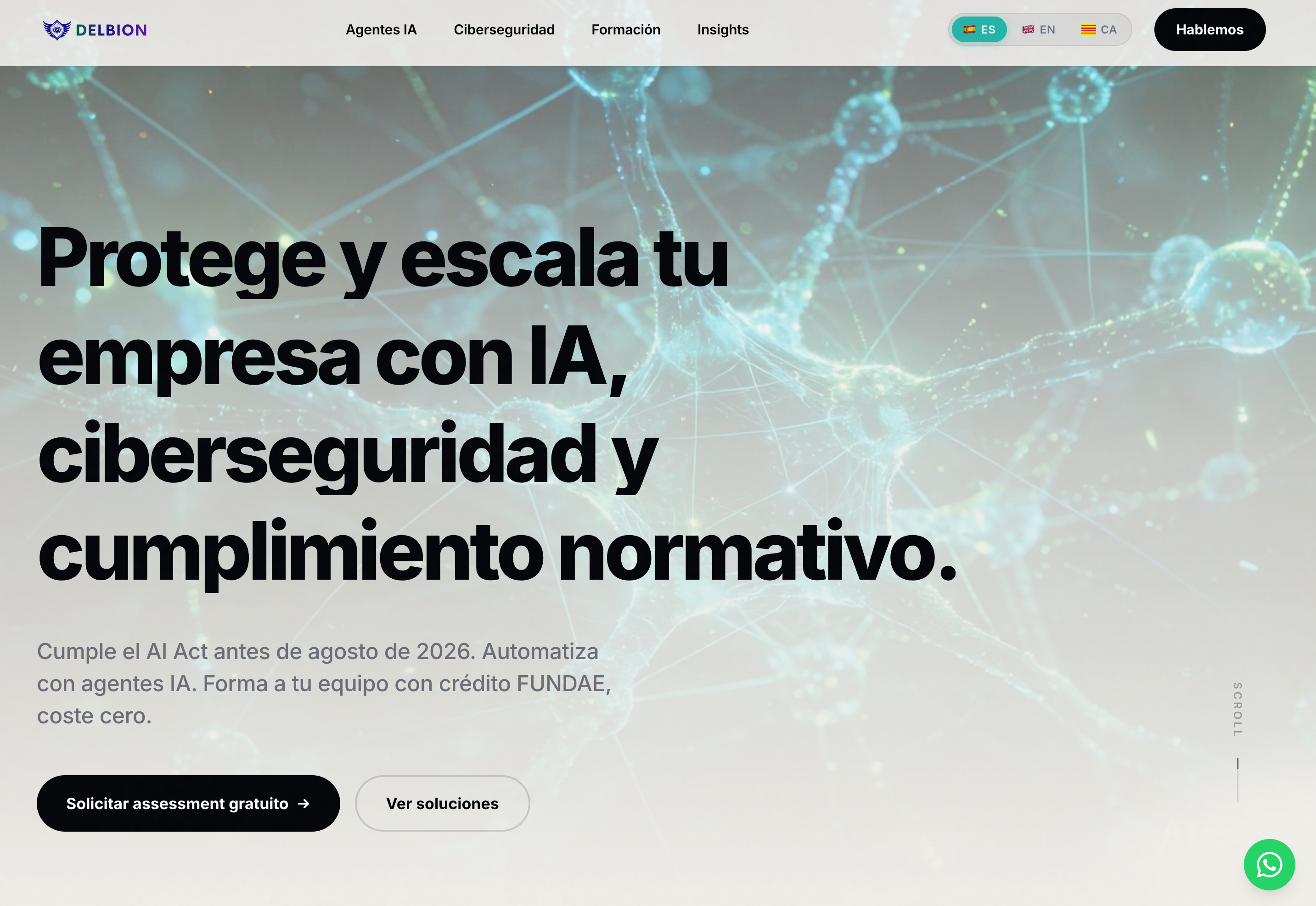Captura de pantalla de delbion.com